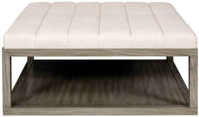 Picture of WAYLAND SQUARE WOOD OTTOMAN