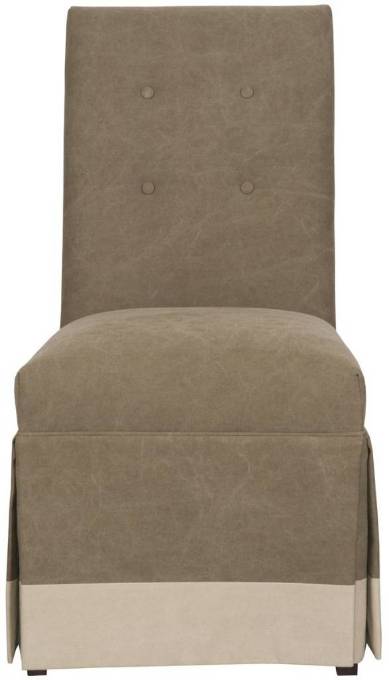 Picture of BUTLER SKIRTED, BUTTONED-BACK SIDE CHAIR