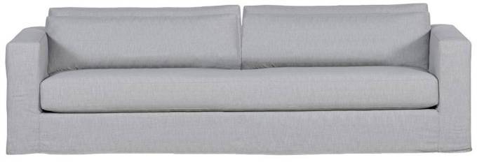 Picture of LEONE SLIPCOVERED MUSLIN BENCH SEAT SOFA