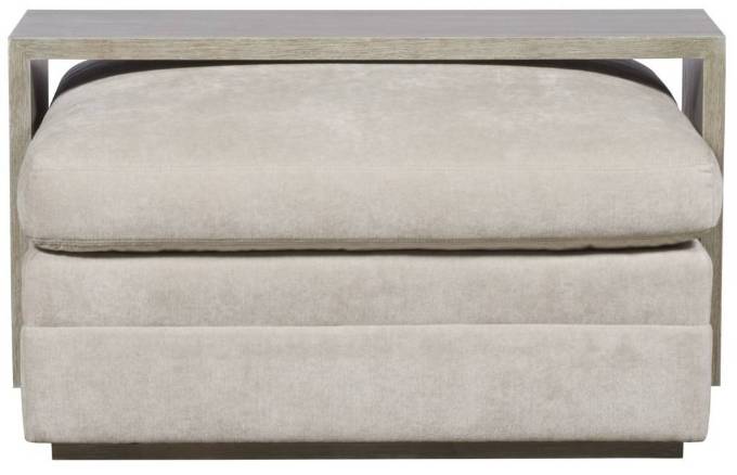 Picture of BOYDEN LEATHER OTTOMAN WITH NARROW TABLE