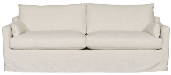 Picture of THEA TWO SEAT SLIPCOVERED MUSLIN SOFA
