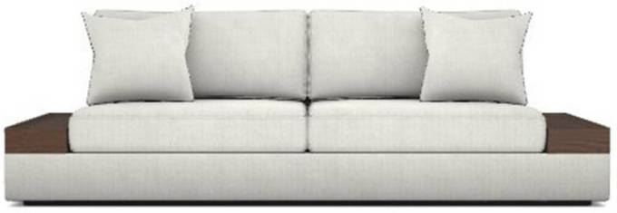 Picture of EMBRACE WOOD TRAY ARM SOFA