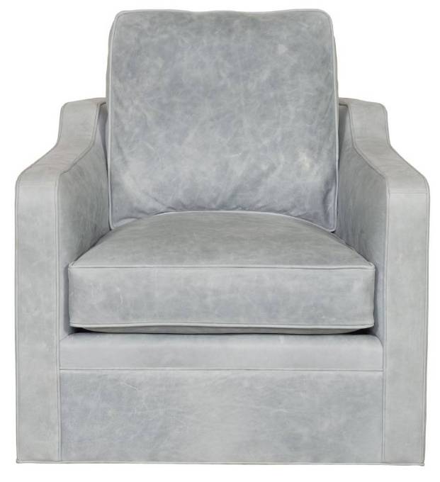 Picture of STANTON LEATHER BARREL BACK BASE TO FLOOR SWIVEL CHAIR