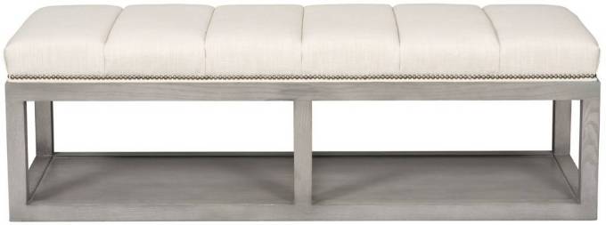 Picture of WAYLAND THIN RECTANGULAR WOOD OTTOMAN