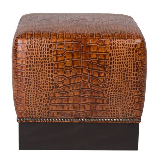 Picture of MULLIGAN LEATHER OTTOMAN