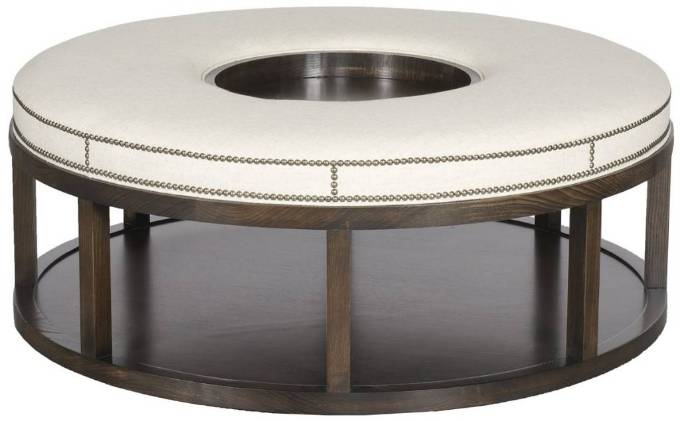 Picture of WAYLAND ROUND WOOD OTTOMAN
