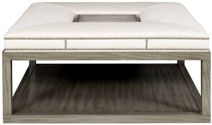 Picture of WAYLAND SQUARE WOOD OTTOMAN