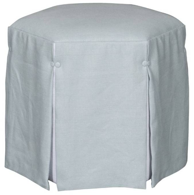 Picture of AUBREE HEXAGON WATERFALL SKIRT OTTOMAN