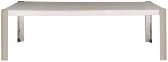 Picture of ANGLED DINING TABLE WITH METAL CAPTURED LEG