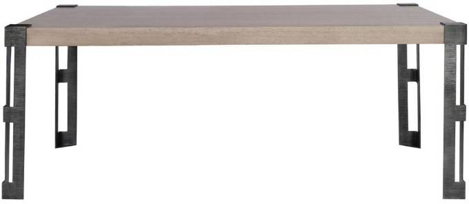 Picture of FRET DINING TABLE W/TEXTURED METAL FRET LEG