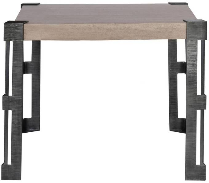 Picture of FRET DINING TABLE W/TEXTURED METAL FRET LEG