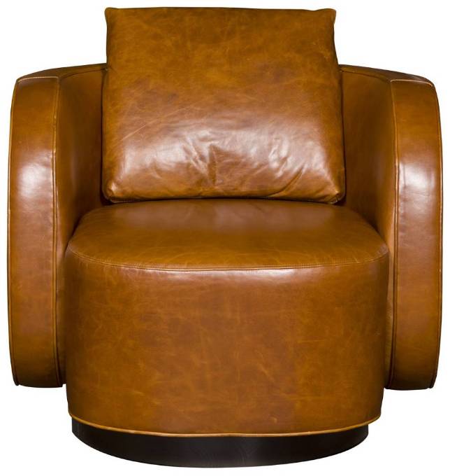 Picture of COMPASS LEATHER SWIVEL CHAIR