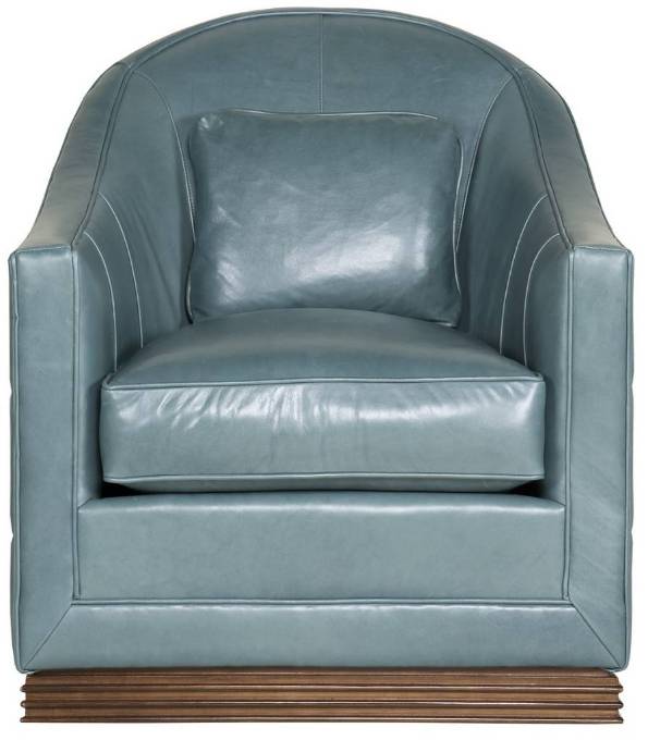 Picture of SYMS LEATHER SWIVEL CHAIR