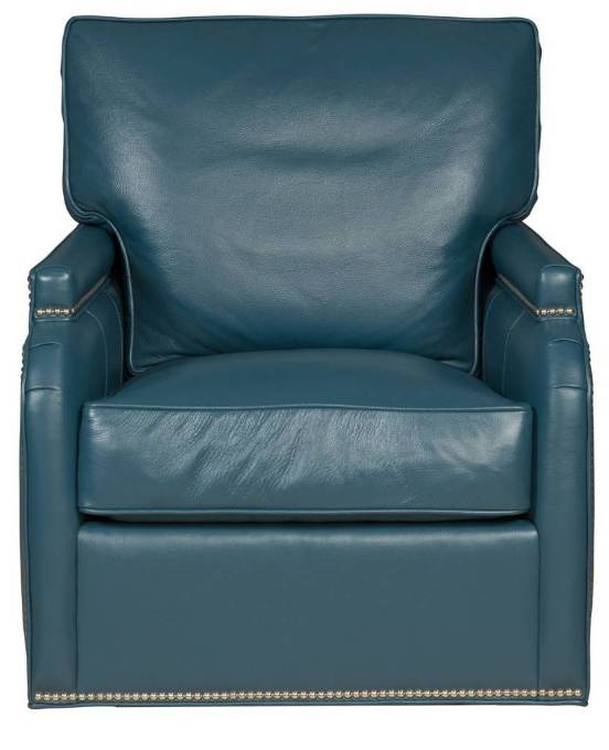 Picture of GINGER LEATHER SWIVEL GLIDER