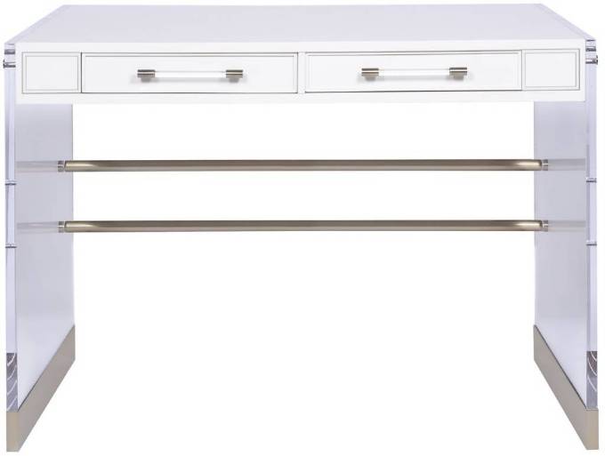 Picture of BRYSON DESK WITH ACRYLIC & METAL LEG