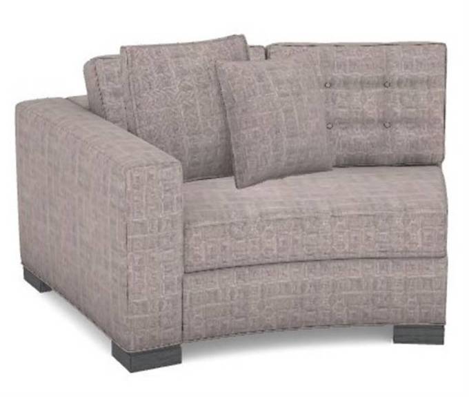 Picture of BENNETT LEFT ARM CURVED BUTTON LOVESEAT