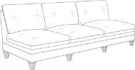 Picture of MAGNOLIA ARMLESS SOFA