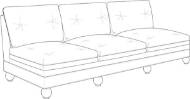 Picture of MAGNOLIA ARMLESS SOFA