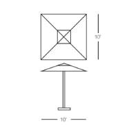 Picture of SQUARE UMBRELLA 10'