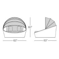 Picture of HALLO ROUND DAYBED WITH CANOPY