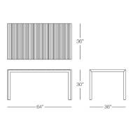 Picture of SICILIA 64" RECTANGULAR DINING TABLE