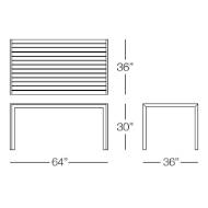 Picture of FLORENCE RECTANGLE DINING TABLE