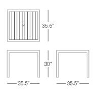 Picture of MARTINIQUE SQUARE DINING TABLE