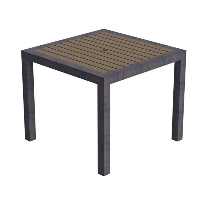 Picture of MARBELLA SQUARE DINING TABLE WITH ALUMAWOOD TOP