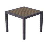 Picture of MARBELLA SQUARE DINING TABLE WITH ALUMAWOOD TOP