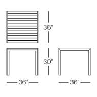 Picture of FLORENCE SQUARE DINING TABLE