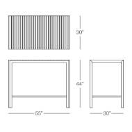 Picture of SICILIA RECTANGULAR BAR TABLE