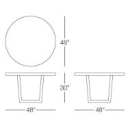 Picture of HARBIN ROUND DINING TABLE