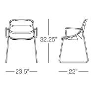 Picture of ELLIE DINING CHAIR WITH ARMS