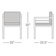 Picture of TOLEDO DINING CHAIR WITH ARMS
