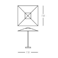 Picture of SQUARE UMBRELLA 7.5'