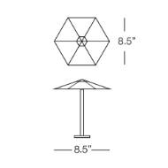Picture of HEXAGON UMBRELLA CLASSIC 8.5'