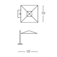 Picture of SINGLE CANTILEVER MAX UMBRELLA 10'