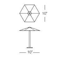 Picture of HEXAGON UMBRELLA CLASSIC 10'