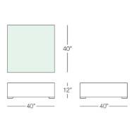 Picture of TANGIER SQUARE COFFEE TABLE