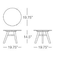 Picture of SANTORINI SIDE TABLE