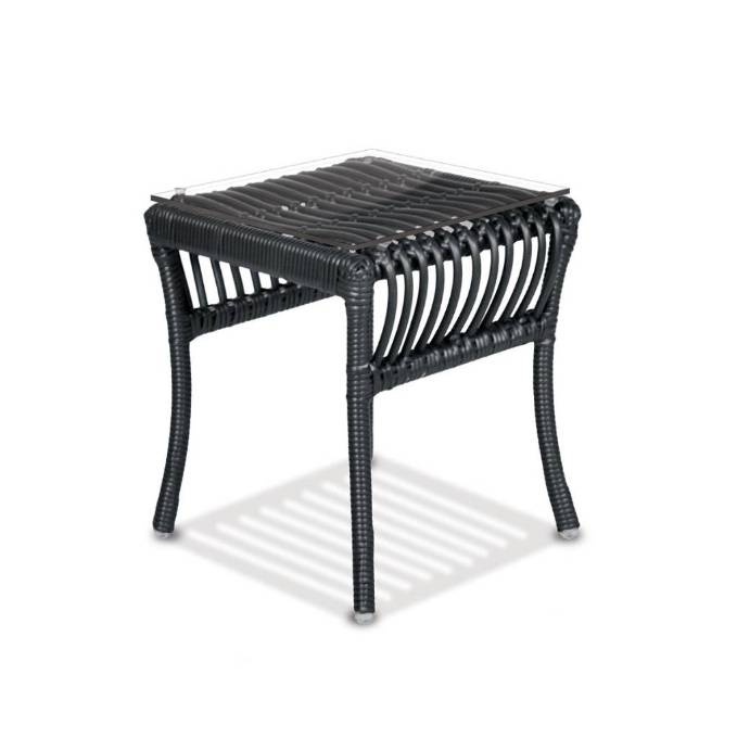 Picture of ADIRONDACK SIDE TABLE WITH TEMPERED GLASS TOP