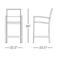 Picture of DOMINICA BARSTOOL WITH ARMS