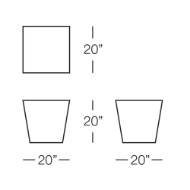 Picture of SMALL SQUARE POT