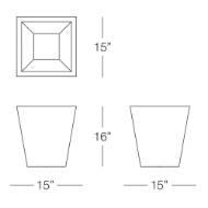 Picture of SPLENDOUR SMALL SQUARE POT