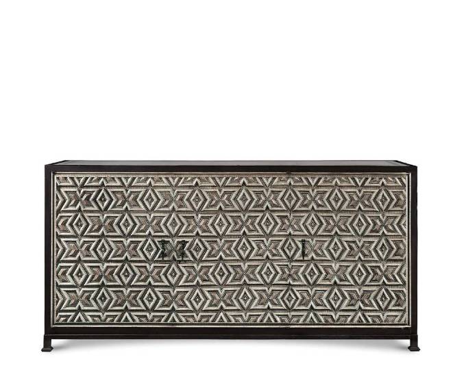 Picture of QUERETANO II BUFFET WITH 3 DOORS PAINTED