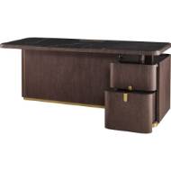 Picture of FIXED HEIGHT DESK WITH MARBLE TOP - CUSTOM FINISH