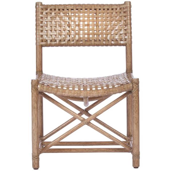 Picture of ANTALYA LACED RAWHIDE ARMLESS CHAIR