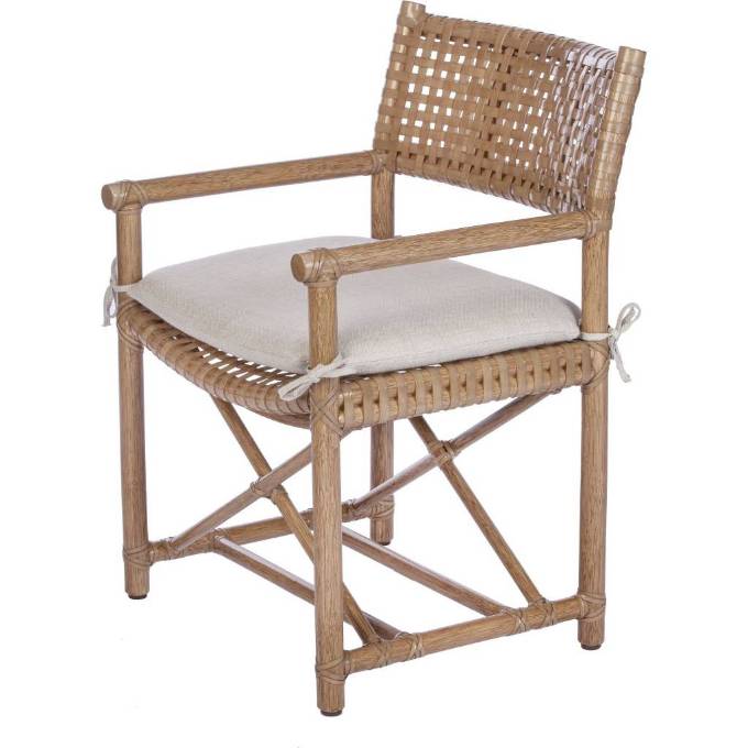 Picture of ANTALYA LACED RAWHIDE ARM CHAIR
