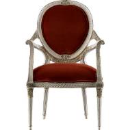 Picture of HEPPLEWHITE CARVED ARM CHAIR