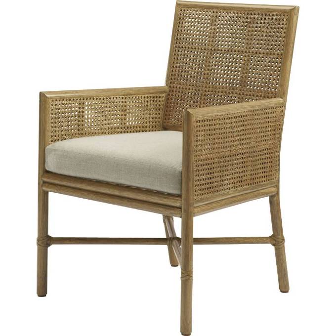 Picture of SQUARE BACK CANED ARM CHAIR